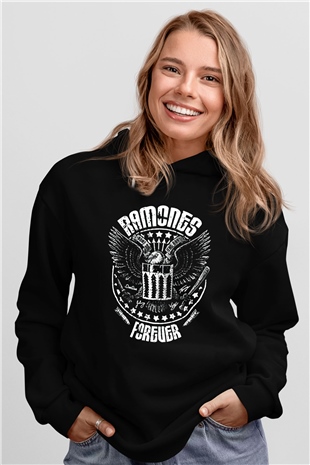 Ramones Siyah Unisex Hoodie