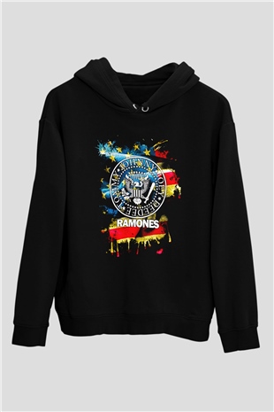 Ramones Siyah Unisex Hoodie