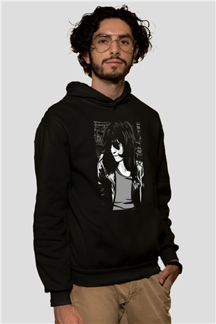Ramones Siyah Unisex Kapüşonlu Sweatshirt