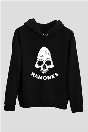 Ramones Siyah Unisex Kapüşonlu Sweatshirt