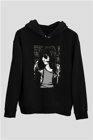 Ramones Siyah Unisex Kapüşonlu Sweatshirt
