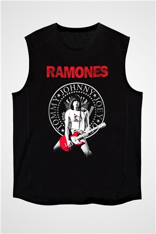 Ramones Siyah Unisex Kolsuz Tişört