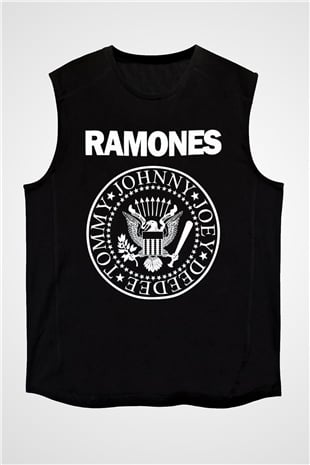 Ramones Siyah Unisex Kolsuz Tişört