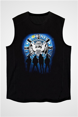Ramones Siyah Unisex Kolsuz Tişört