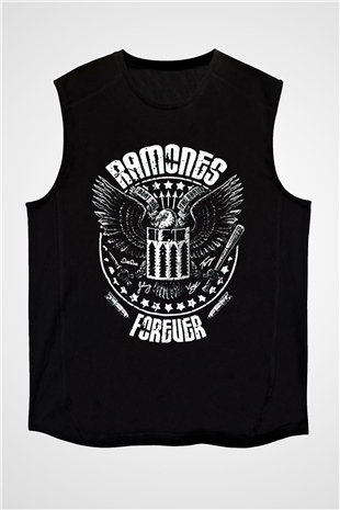 Ramones Siyah Unisex Kolsuz Tişört
