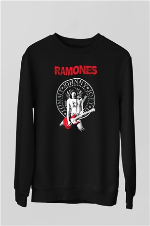 Ramones Siyah Unisex Sweatshirt