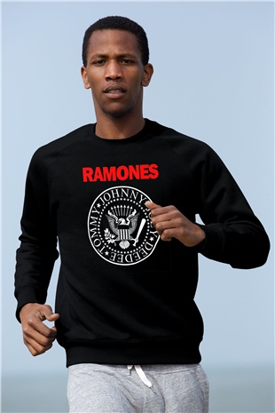 Ramones Siyah Unisex Sweatshirt
