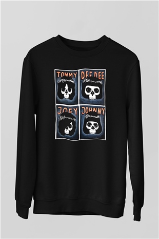 Ramones Siyah Unisex Sweatshirt