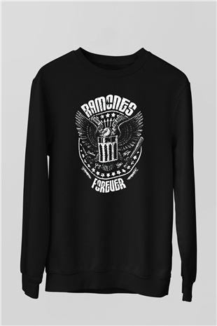 Ramones Siyah Unisex Sweatshirt