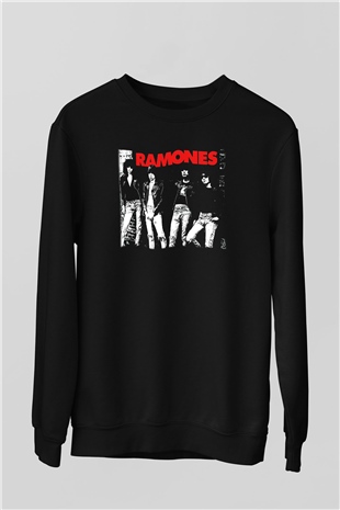 Ramones Siyah Unisex Sweatshirt