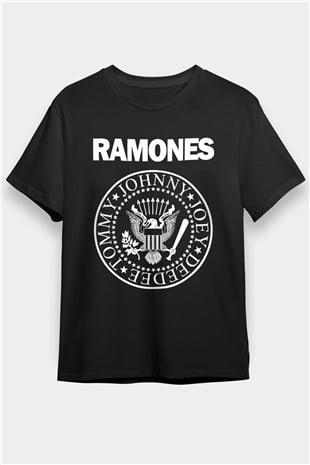 Ramones Siyah Unisex Tişört T-Shirt - TişörtFabrikası