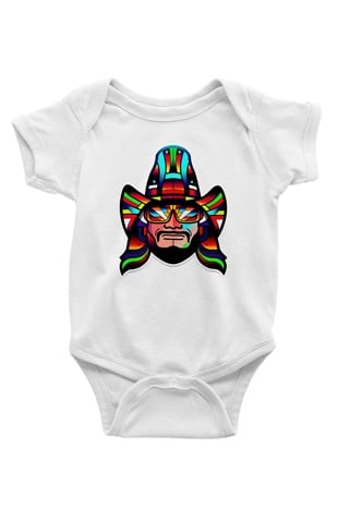 Randy Savage Beyaz Bebek Body - Zıbın