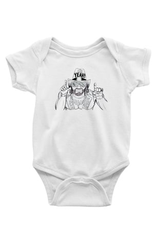 Randy Savage Beyaz Bebek Body - Zıbın