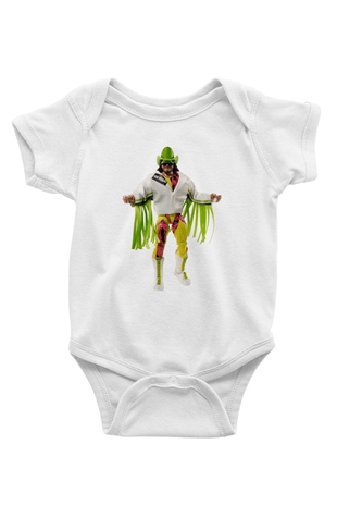 Randy Savage Beyaz Bebek Body - Zıbın