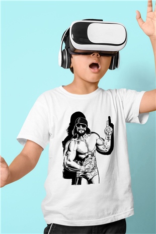 Randy Savage Beyaz Unisex  Çocuk Tişört