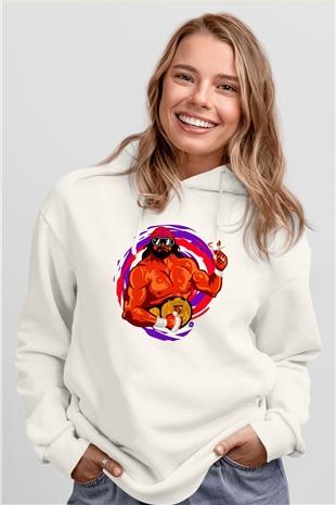 Randy Savage Beyaz Unisex Hoodie