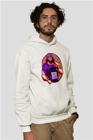 Randy Savage Beyaz Unisex Hoodie