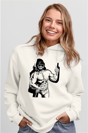 Randy Savage Beyaz Unisex Hoodie