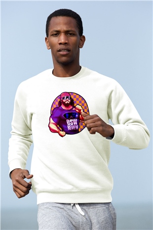 Randy Savage Beyaz Unisex  Sweatshirt