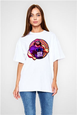 Randy Savage Beyaz Oversize Tişört