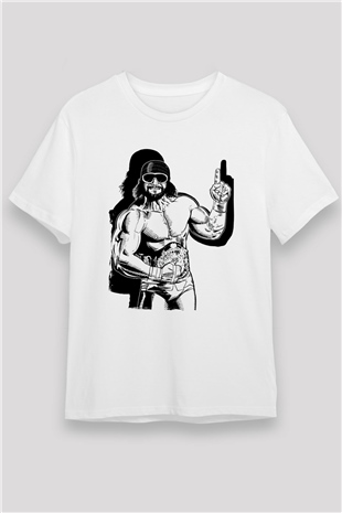 Randy Savage Beyaz Unisex Tişört