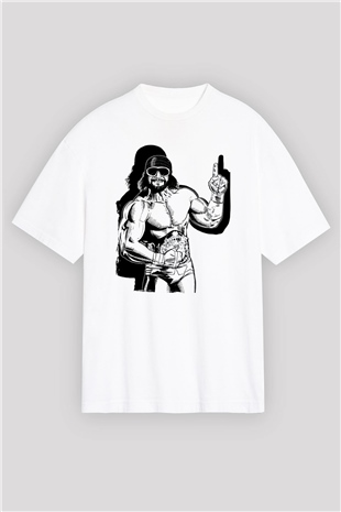 Randy Savage Beyaz Oversize Tişört