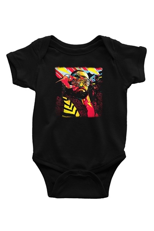 Randy Savage Siyah Bebek Body - Zıbın
