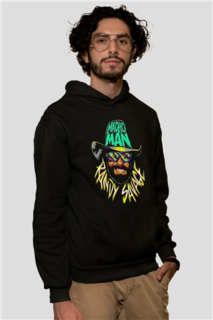 Randy Savage Siyah Unisex Hoodie