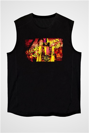 Randy Savage Siyah Unisex  Kolsuz Tişört