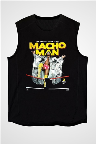 Randy Savage Siyah Unisex Kolsuz Tişört
