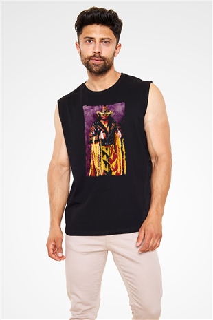 Randy Savage Siyah Unisex  Kolsuz Tişört