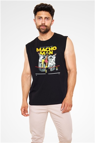 Randy Savage Siyah Unisex Kolsuz Tişört