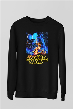Randy Savage Siyah Unisex Sweatshirt
