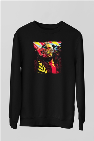 Randy Savage Siyah Unisex  Sweatshirt