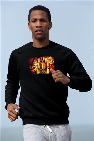 Randy Savage Siyah Unisex  Sweatshirt