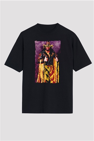 Randy Savage Siyah Oversize Tişört