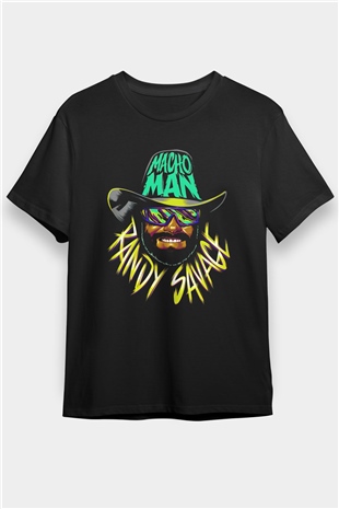 Randy Savage Siyah Unisex Tişört