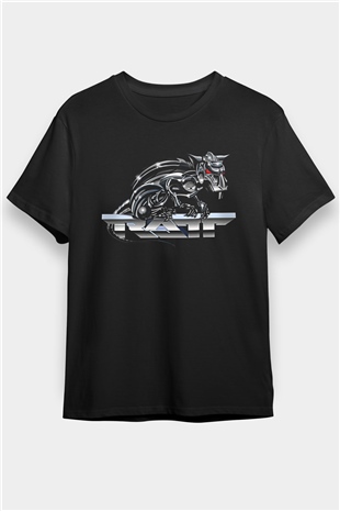 Ratt Baskılı Unisex Siyah Tişört - Tshirt