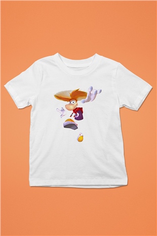 Rayman Beyaz Unisex Çocuk Tişört