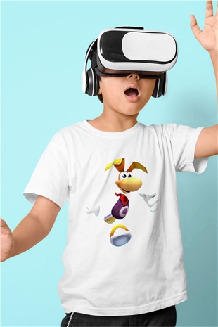 Rayman Beyaz Unisex Çocuk Tişört