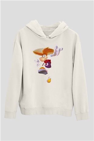 Rayman Beyaz Unisex Hoodie