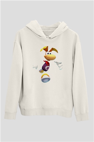 Rayman Beyaz Unisex Hoodie