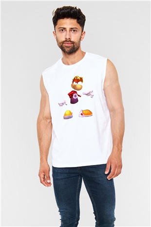Rayman Beyaz Unisex Kolsuz Tişört