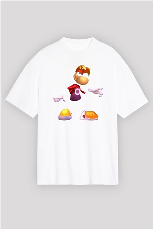 Rayman Beyaz Oversize Tişört Oversize T-shirt