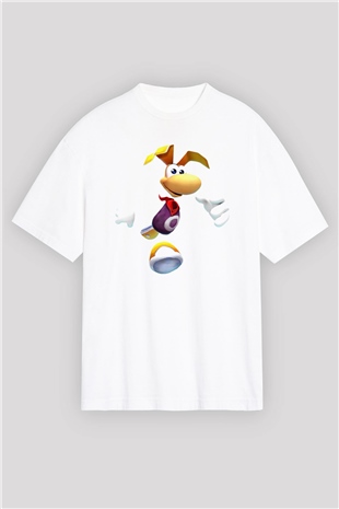 Rayman Beyaz Oversize Tişört Oversize T-shirt