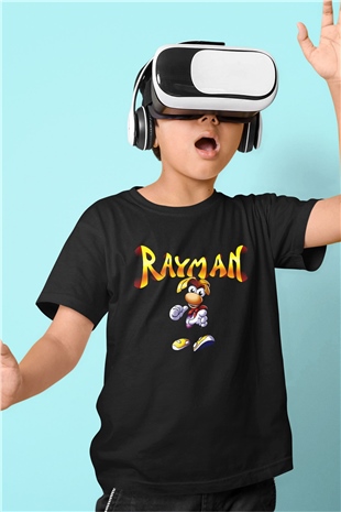 Rayman Siyah Unisex Çocuk Tişört