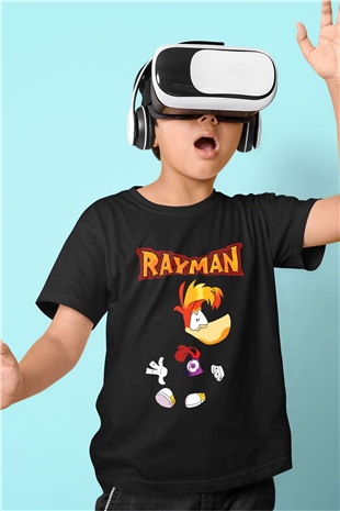 Rayman Siyah Unisex Çocuk Tişört