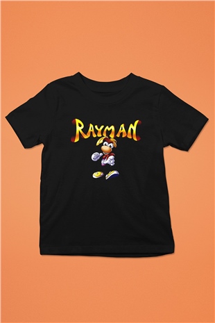 Rayman Siyah Unisex Çocuk Tişört