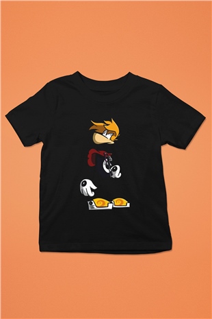 Rayman Siyah Unisex Çocuk Tişört
