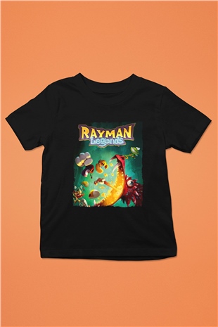 Rayman Siyah Unisex Çocuk Tişört